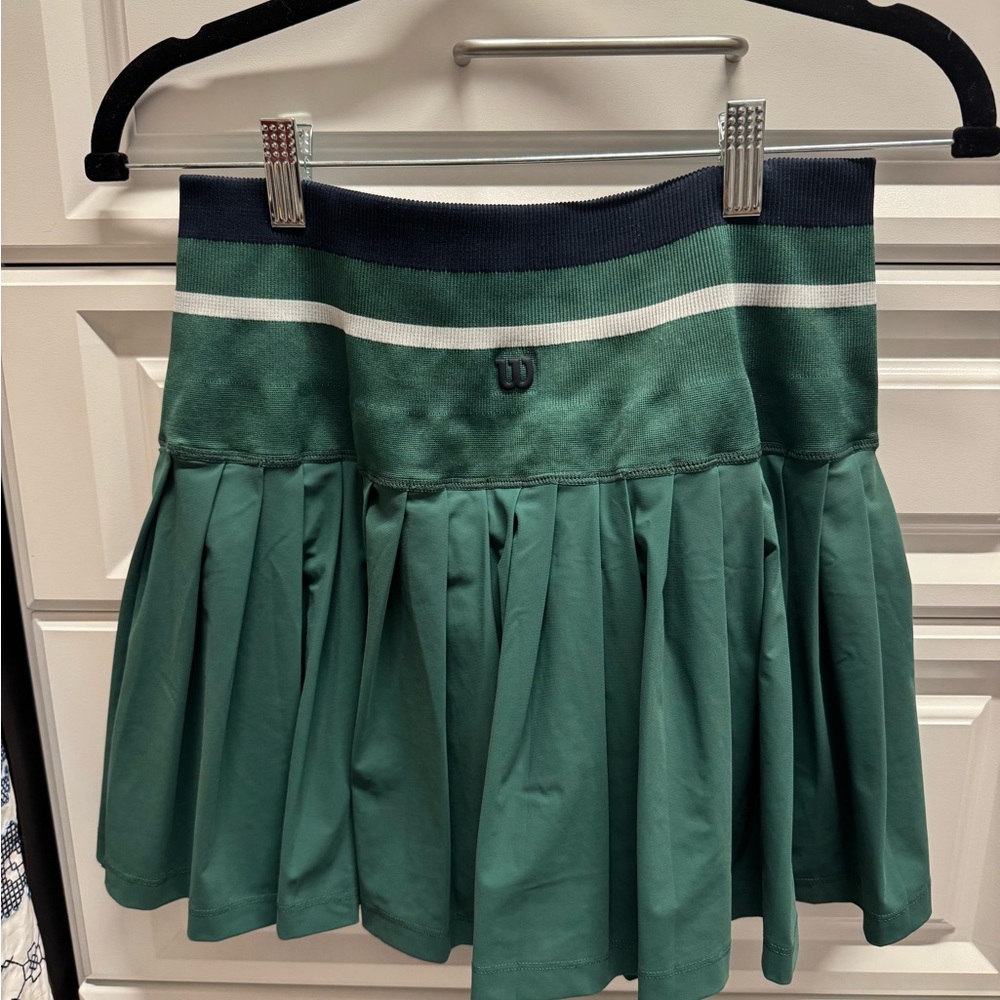 Wilson Green Pleated Women's Skirt - Picture 2 of 5